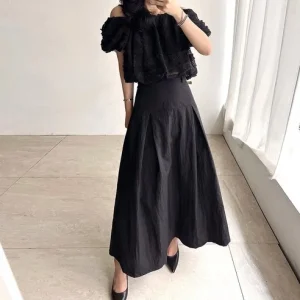 Read more about the article 네모엔룩 바스락맥시핀턱 스커트 리뷰 – 리얼 사용 후기