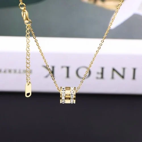 변색 걱정 없는 알레르기 걱정 없는 티타늄 스틸 베니슬랑 링 큐빅 목걸이! 리얼 리뷰