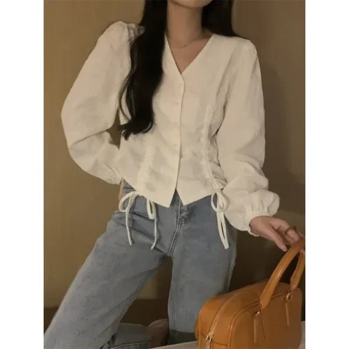 블라우스 셔츠 퍼프 브이넥 – 1년 사용 후 재구매한 리얼 리뷰!